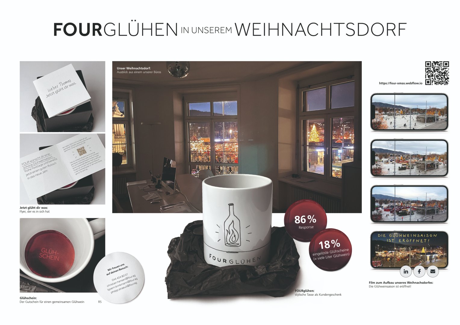 FOURglühen in unserem Weihnachtsdorf