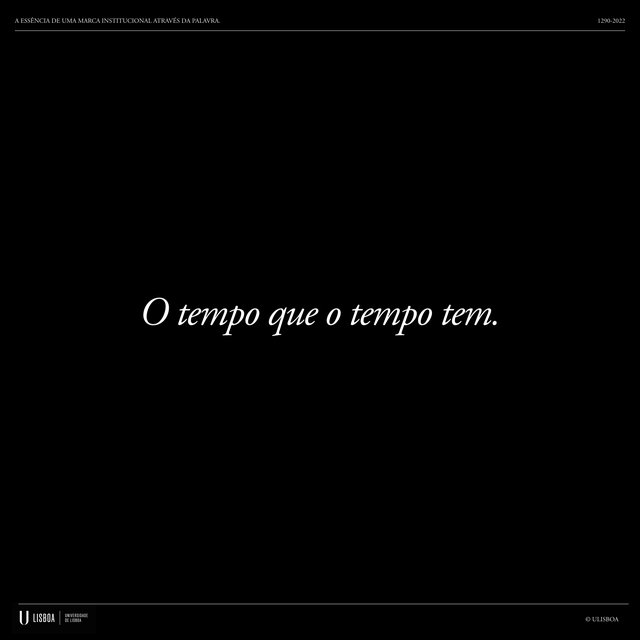 O tempo que o tempo tem