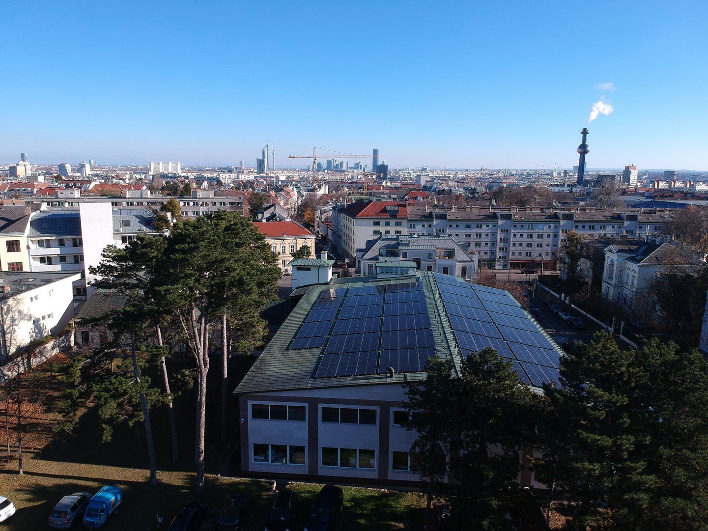 Weg zur Co2 neutralen Produktion in einer Großstadt