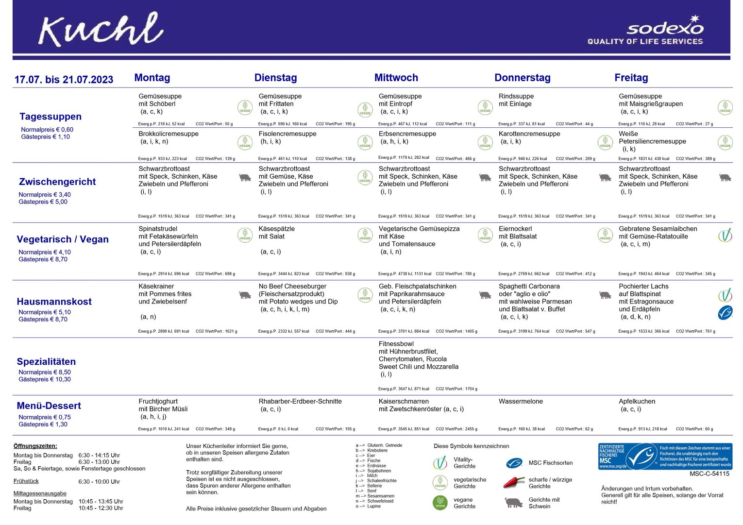 Verhalten verändern durch Information und Sensibilisierung unserer Tischgäste und MitarbeiterInnen