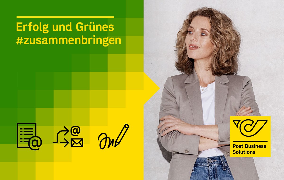 Titelbild zu Die B2B Nachhaltigkeitskampagne der Post Business Solutions (kurz: PBS)