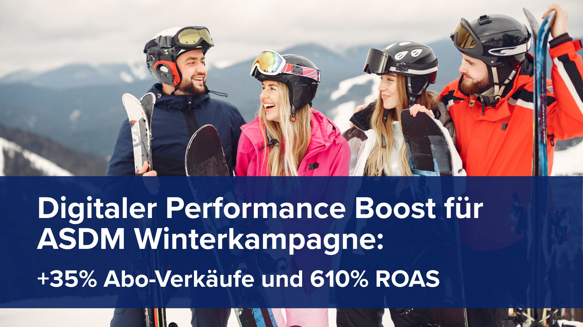 Titelbild zu Digitaler Performance Boost für ASDM Winterkampagne: +35% Abo-Verkäufe und 610% ROAS