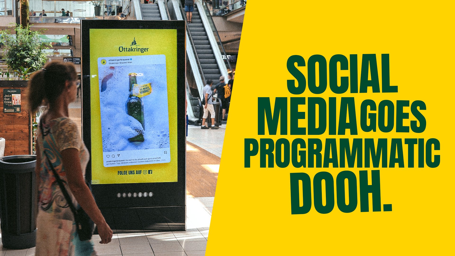 Titelbild zu Ottakringer: Social Media goes Programmatic DOOH