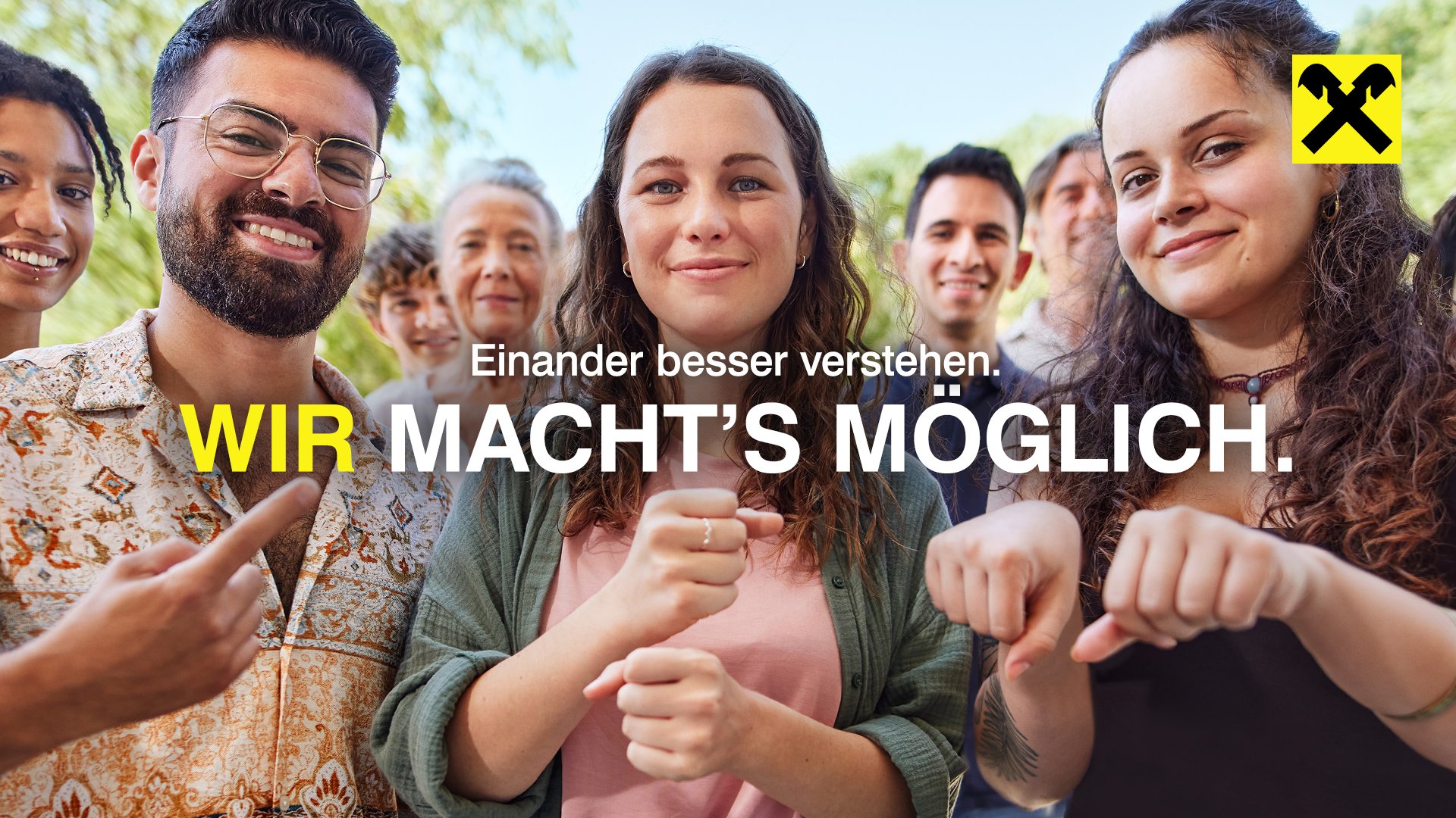 Titelbild zu Einander besser verstehen. Die erfolgreichste Raiffeisen-Kampagne in Zusammenarbeit mit ÖGS.barrierefrei.