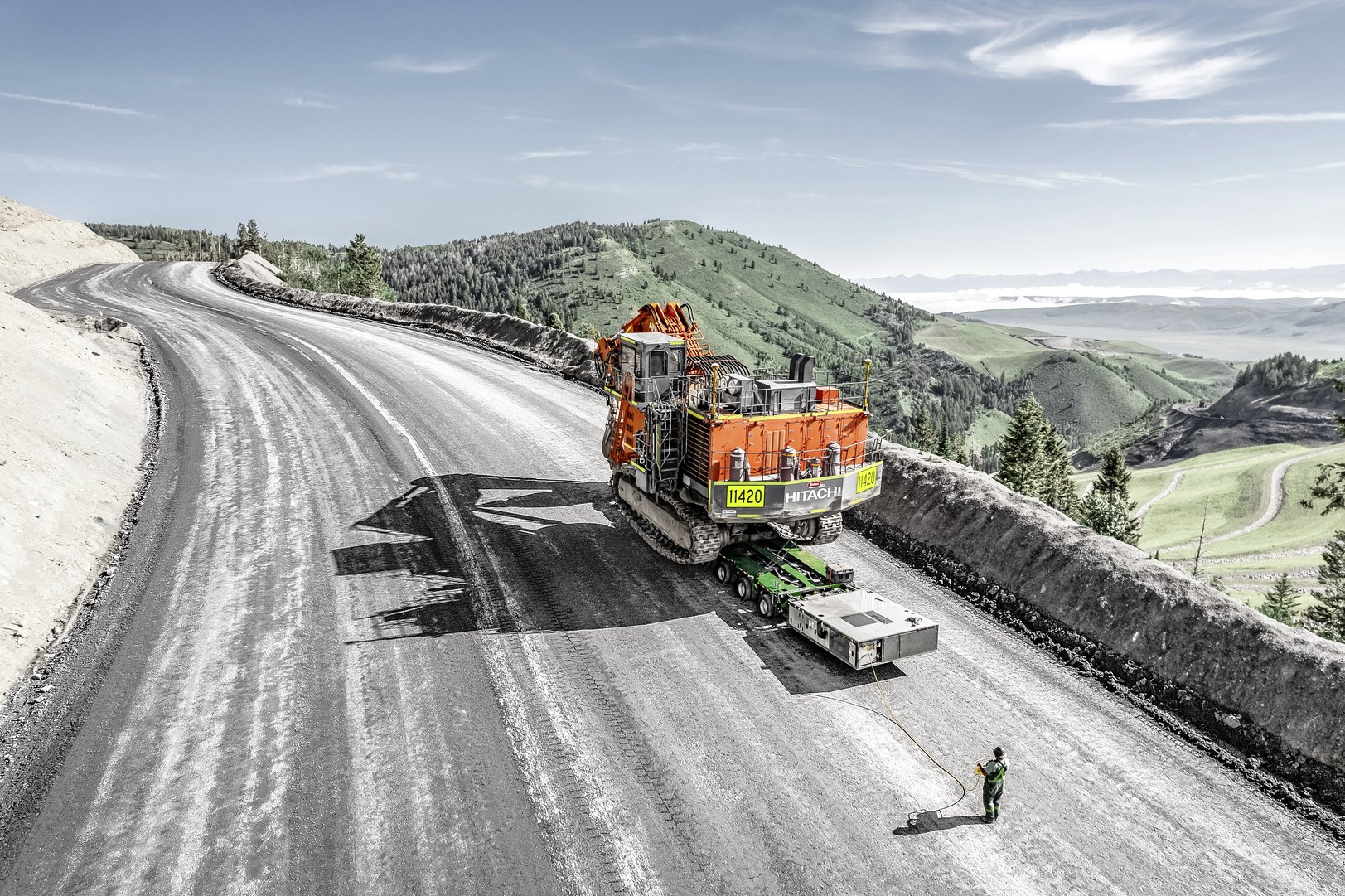 Titelbild zu Schwertransport - with a view