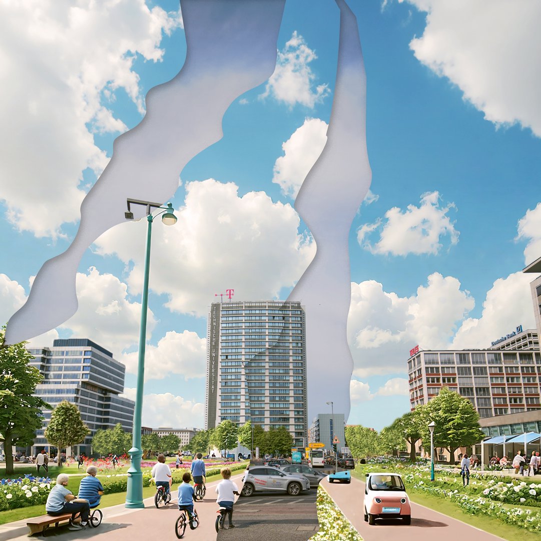 Titelbild zu Nachhaltige Mobilität: Mögliche Zukunft des Ernst-Reuter-Platzes in Berlin