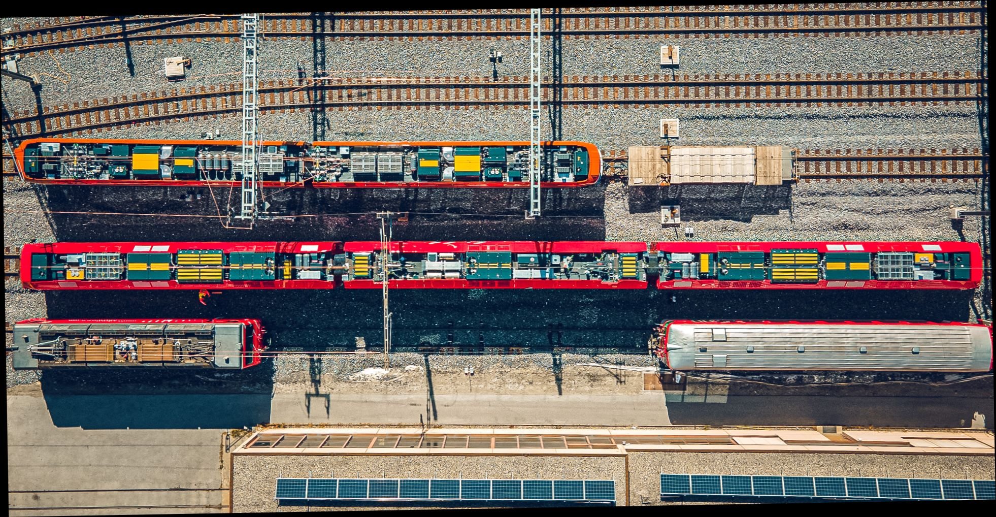 PC-Motherboard oder Zugdach