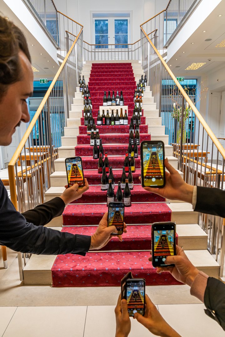 Showtreppe für den Wein