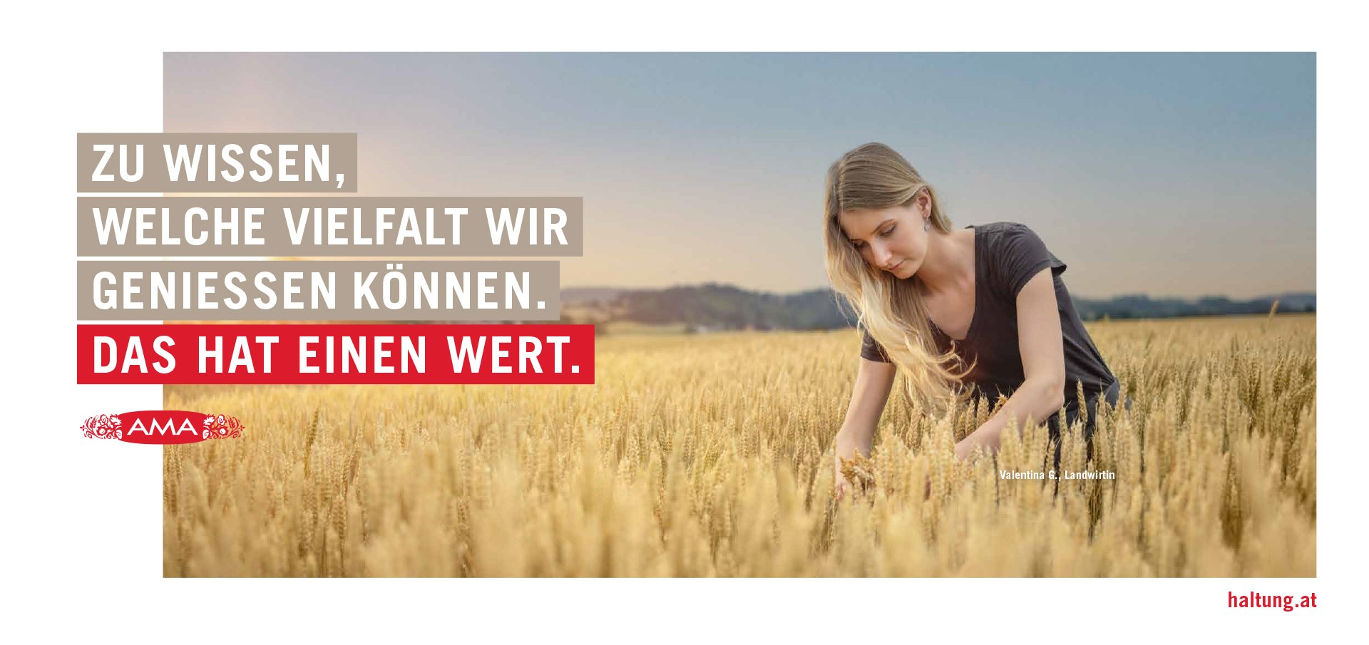 AMA-Gütesiegel - "Das hat einen Wert" - "Getreide"