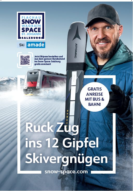 Titelbild zu Snow Space Salzburg; Augmented Reality; Out of Home Media; Buswartehaus