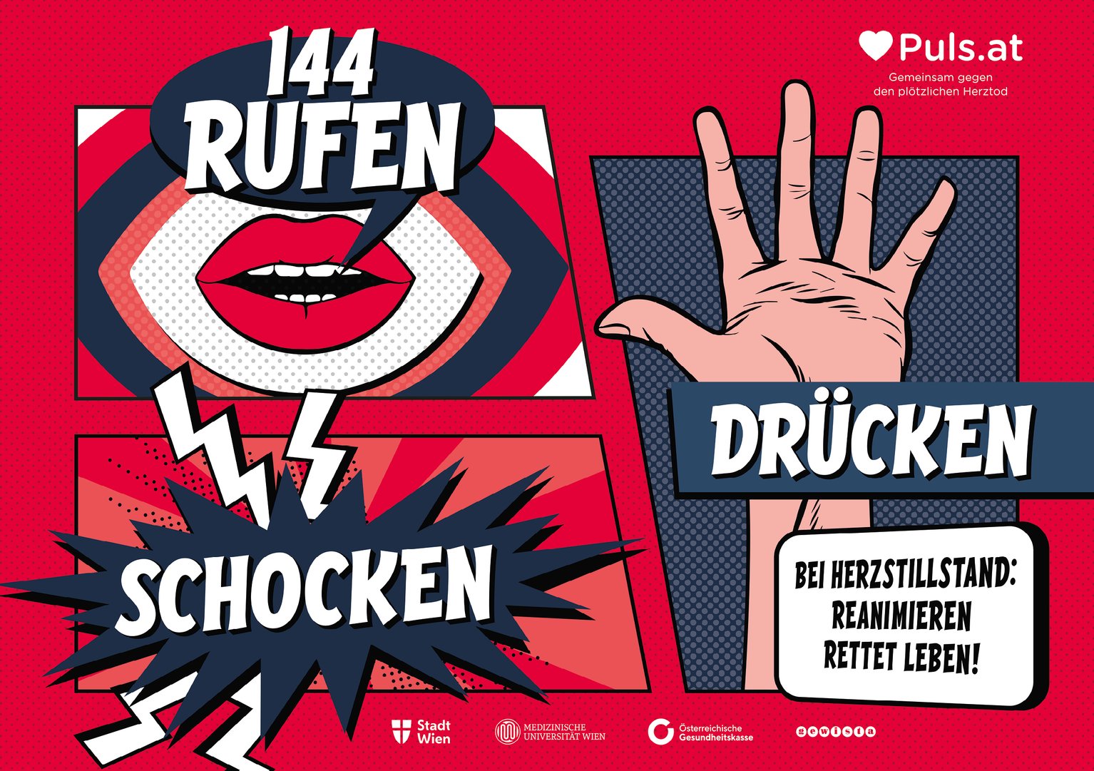 Rufen – Drücken – Schocken
