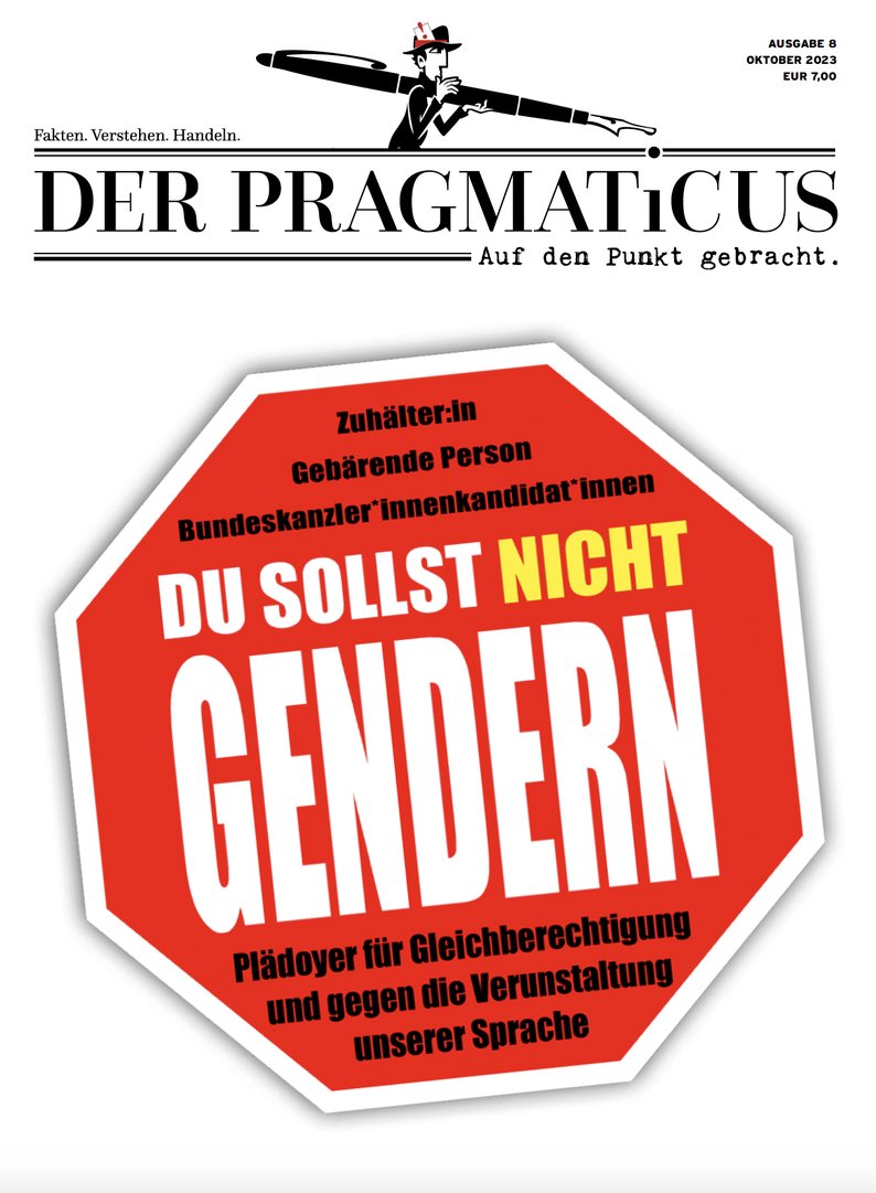 Titelbild zu Du sollst nicht gendern