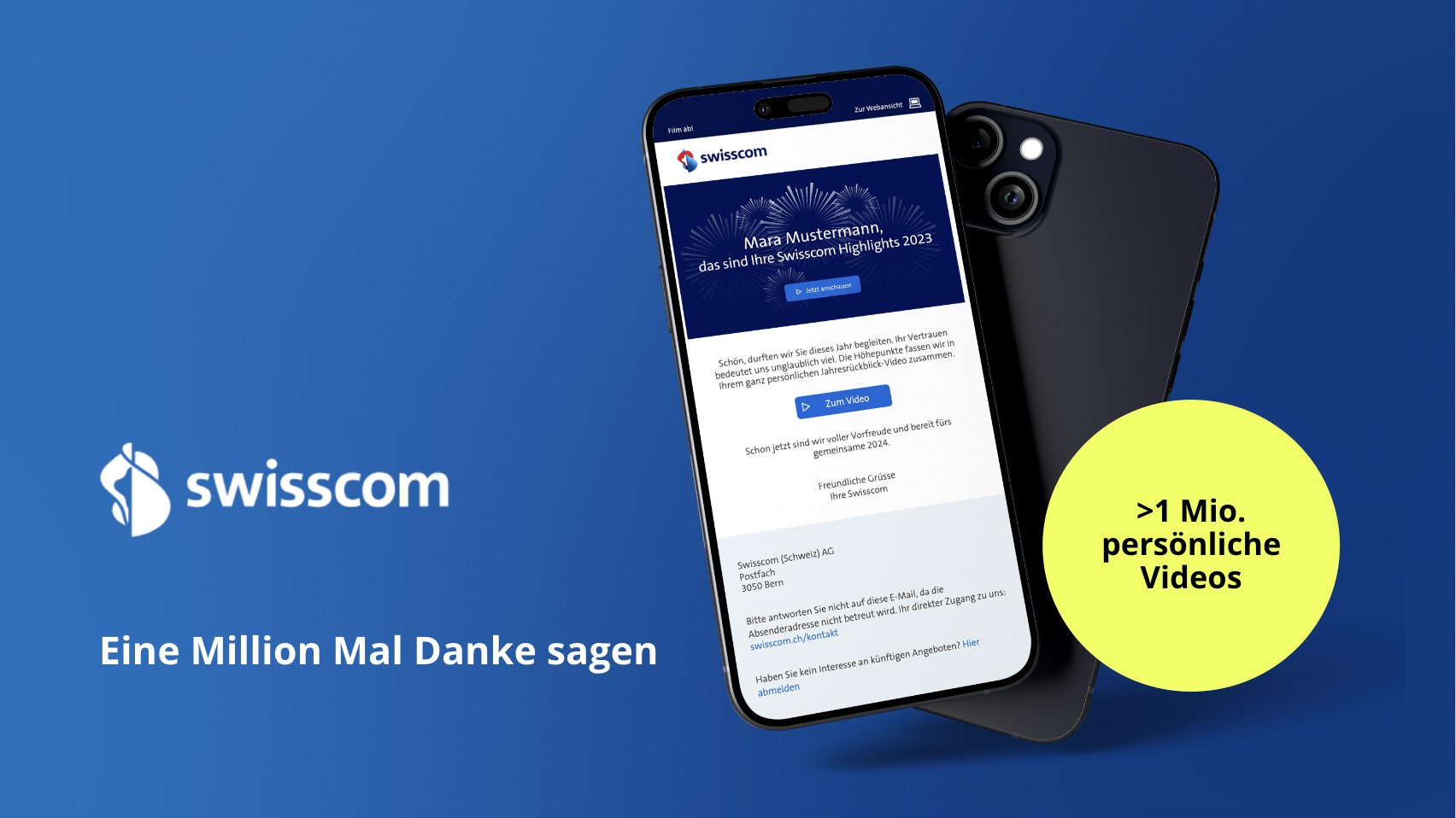 Eine Million Mal Danke sagen