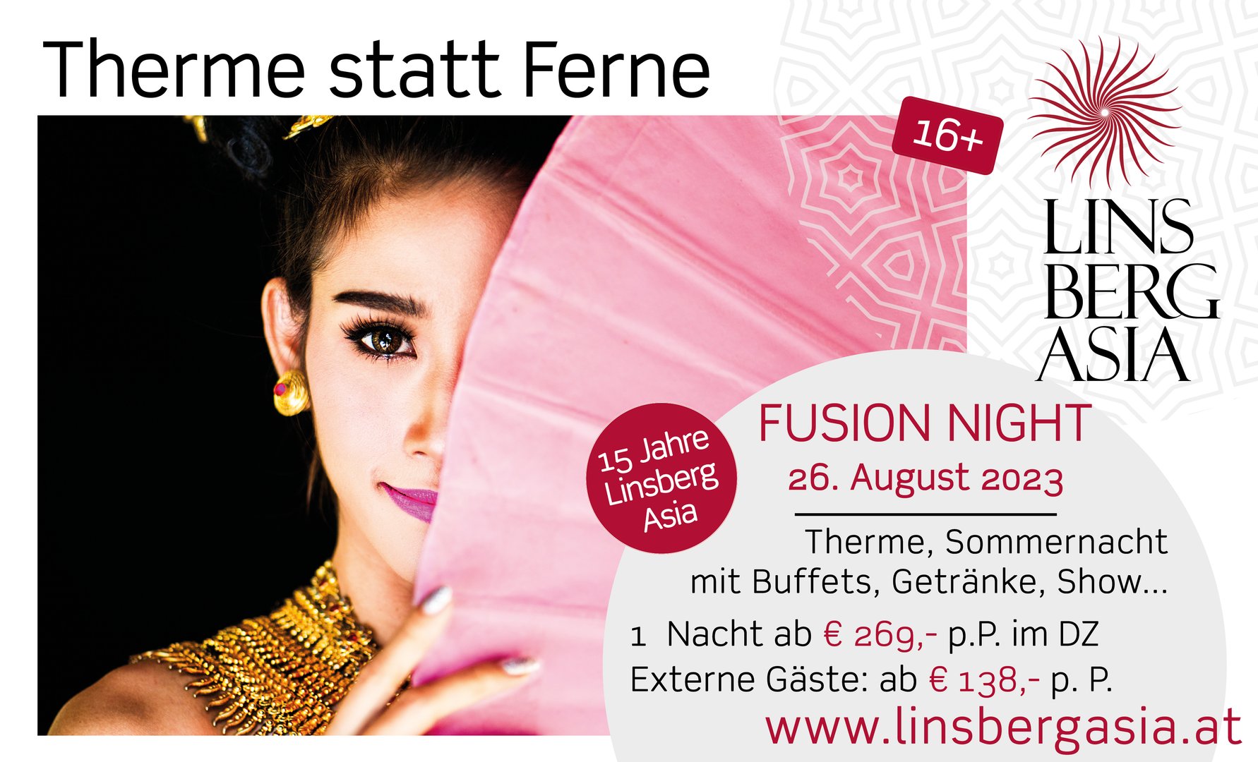 OOH / DOOH Kampagne: 15 Jahre Linsberg Asia - Fusion Night 2023