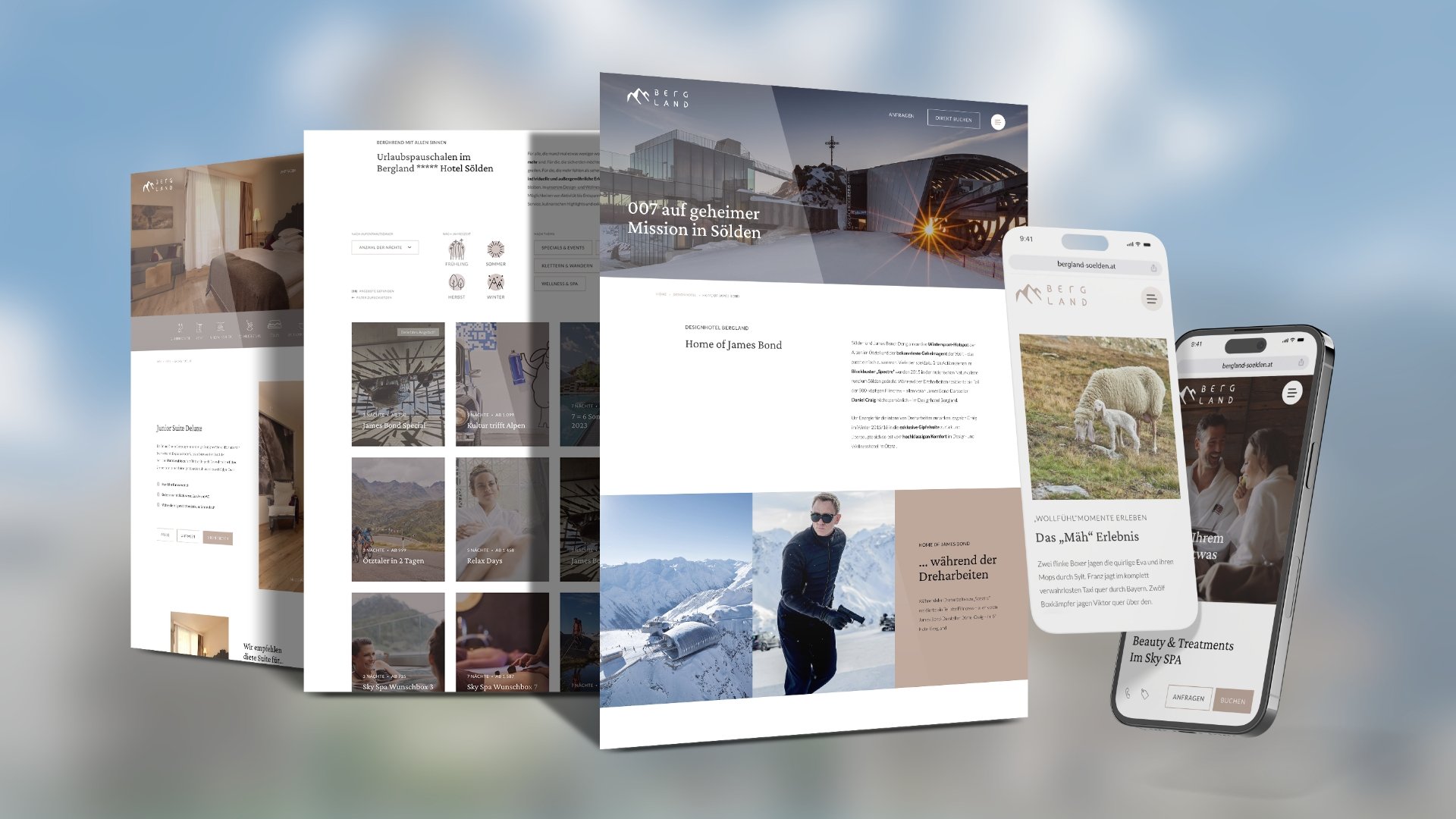 Website Hotel Bergland Sölden