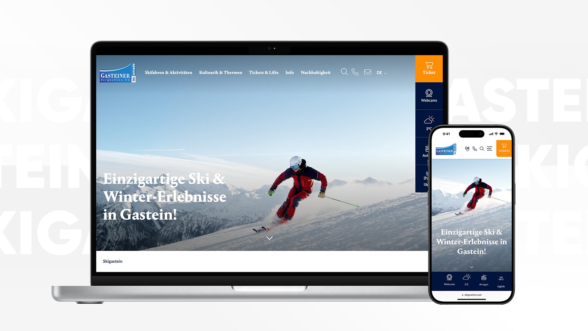 Skigastein: neue Online-Präsenz mit bedarfsgerechten Inhalten