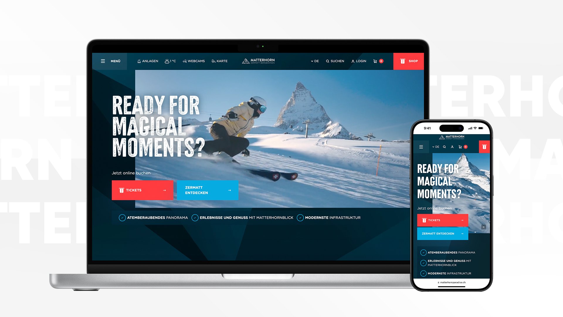 Neue Website für die Zermatt Bergbahnen AG: ein topmodernes B2B- und B2C-Portal