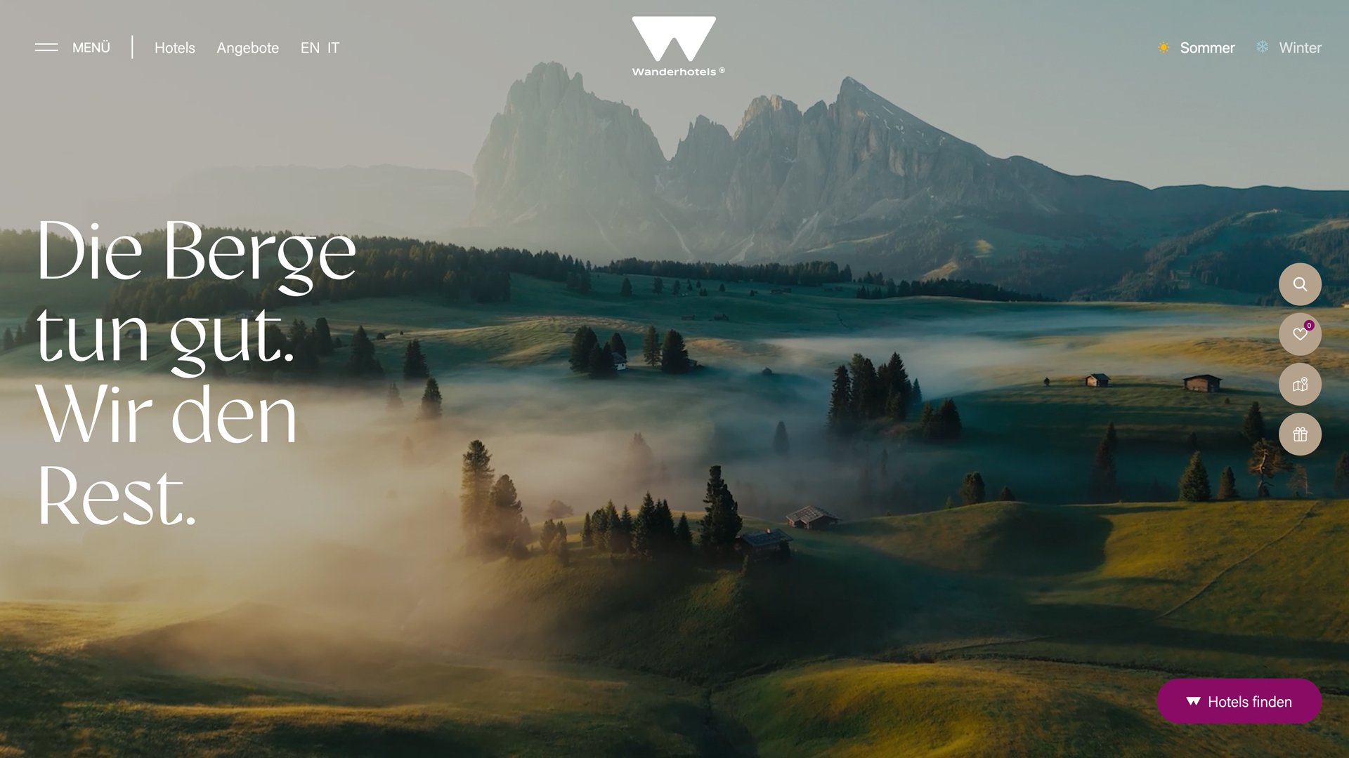 Die Berge tun gut. Wir den Rest. - Wanderhotels.com