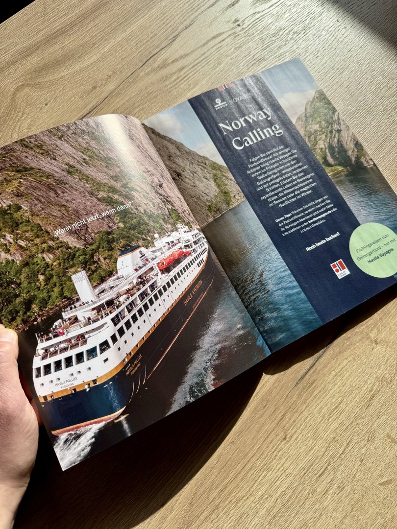 Havila Voyages: Printanzeigen im Rahmen der internationalen Frühjahrskampagne