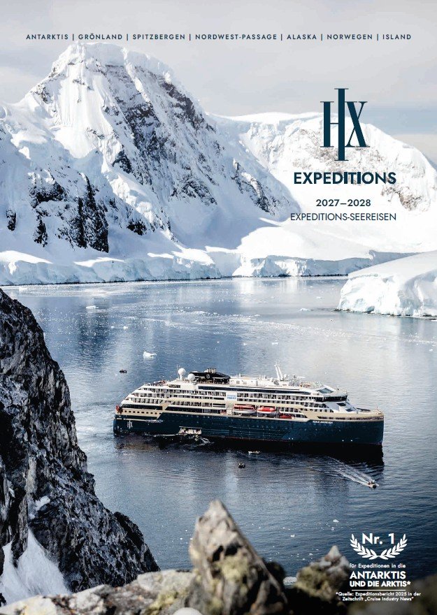 HX Expeditions Katalog 2027/2028 "Die Welt auf neue Art erleben"