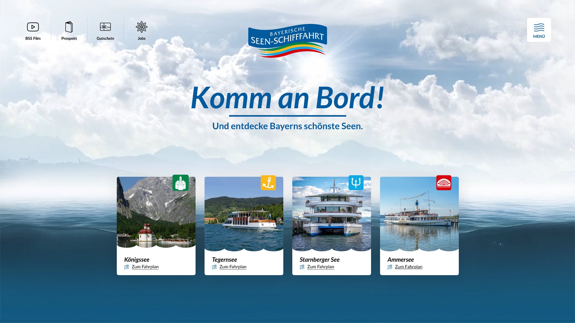 Barrierefrei auf Kurs – Der neue Webauftritt der Bayerischen Seenschifffahrt