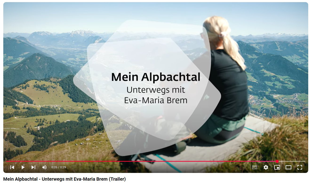 Ganzjahres-Onlinekampagne "Mein Alpbachtal - Unterwegs mit Eva-Maria Brem"