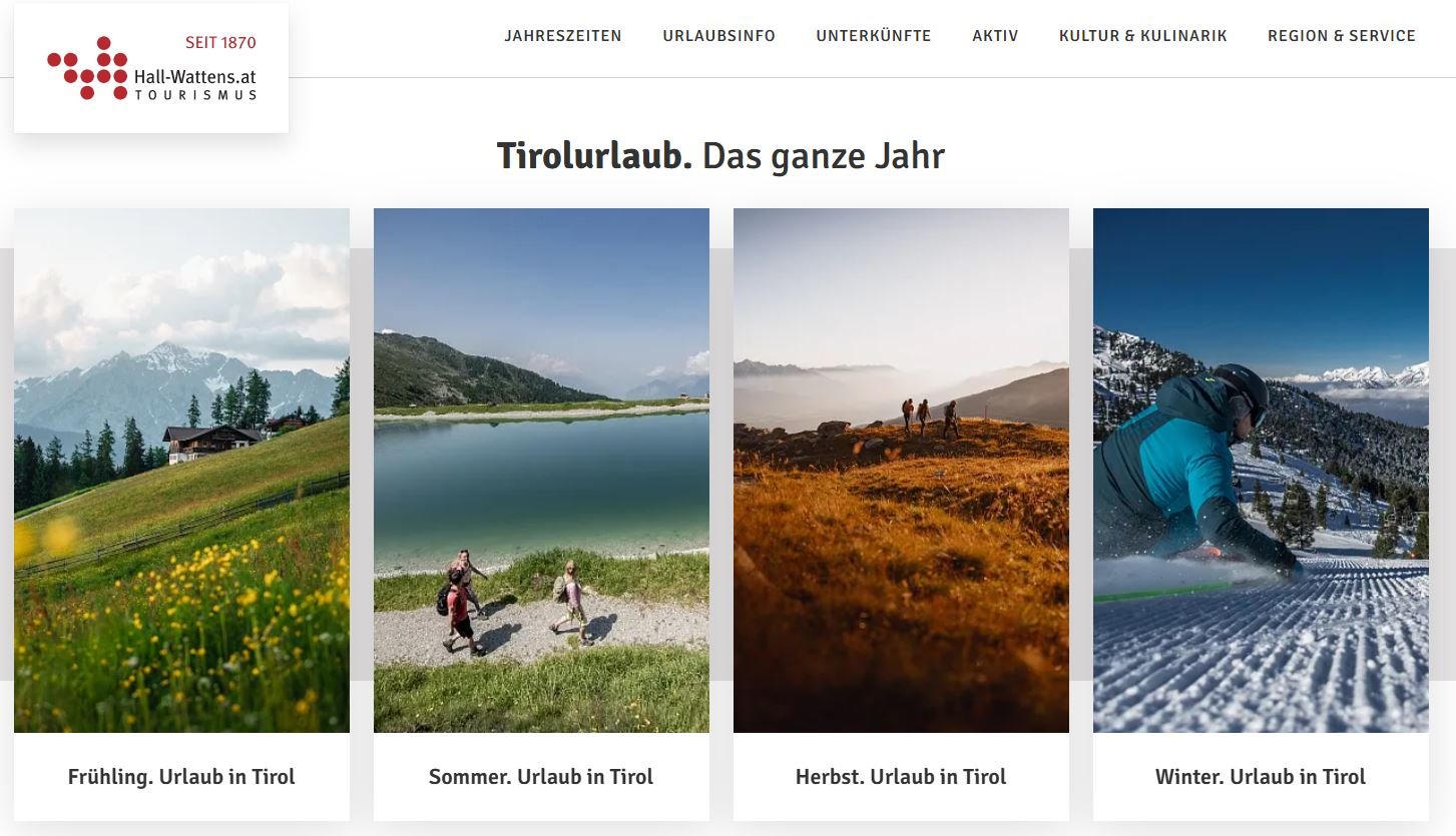 Tirolurlaub - Das ganze Jahr