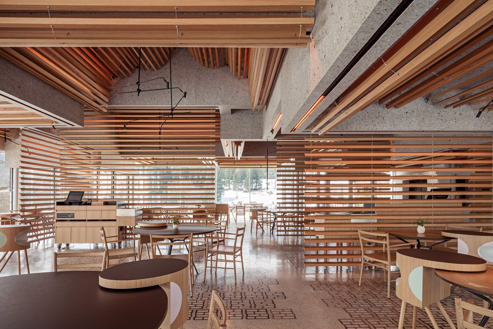 Steirereck am Pogusch / Holzlamellenvorhang