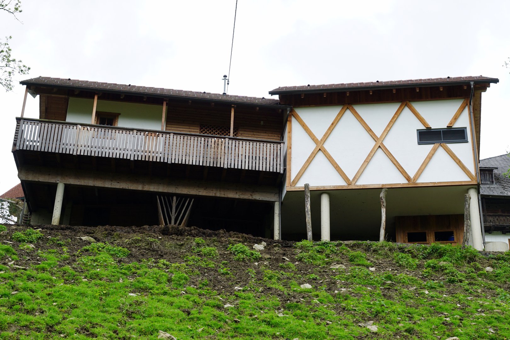 Zubau eines  Schlacht- und Kühlraumes an ein Futterhaus für Farmwild