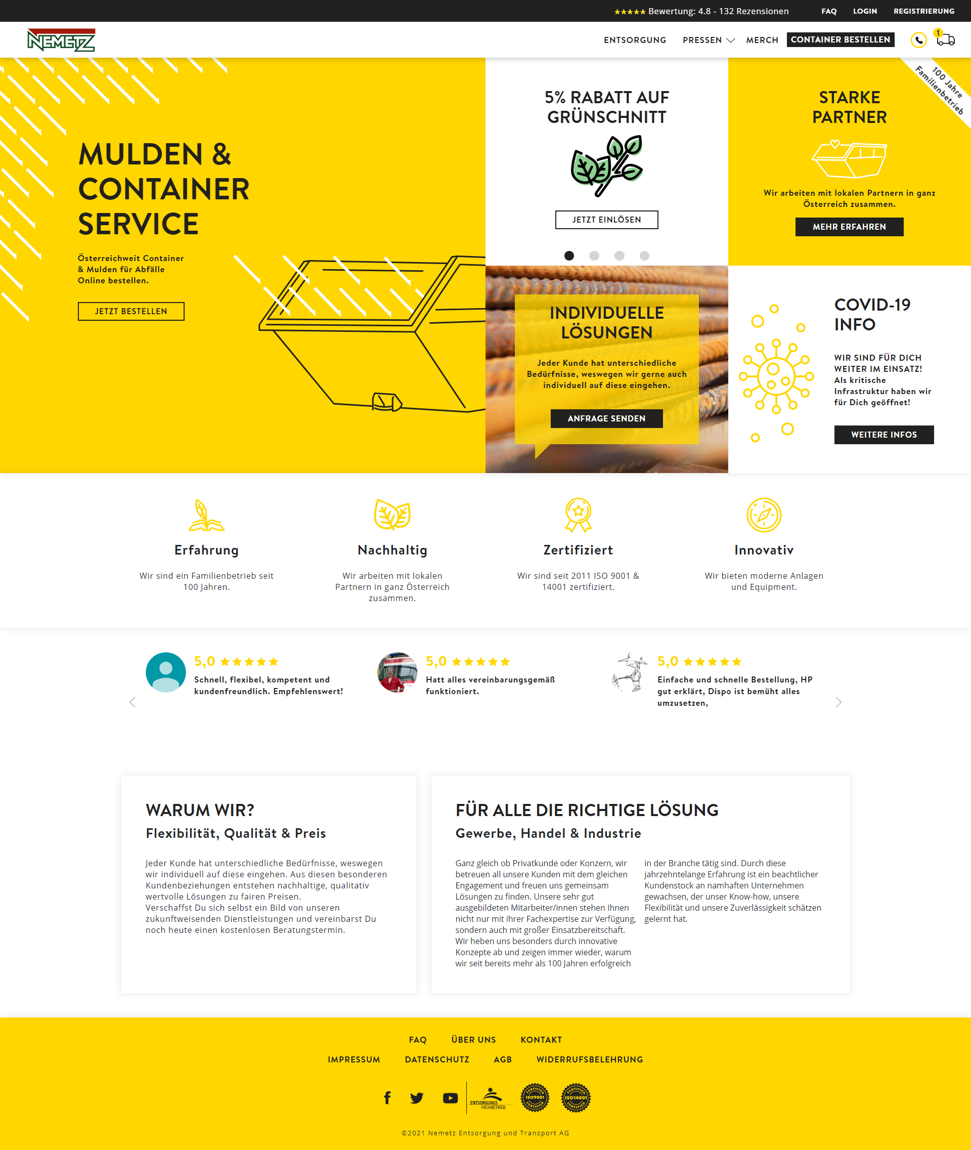 Nemetz AG Onlineshop