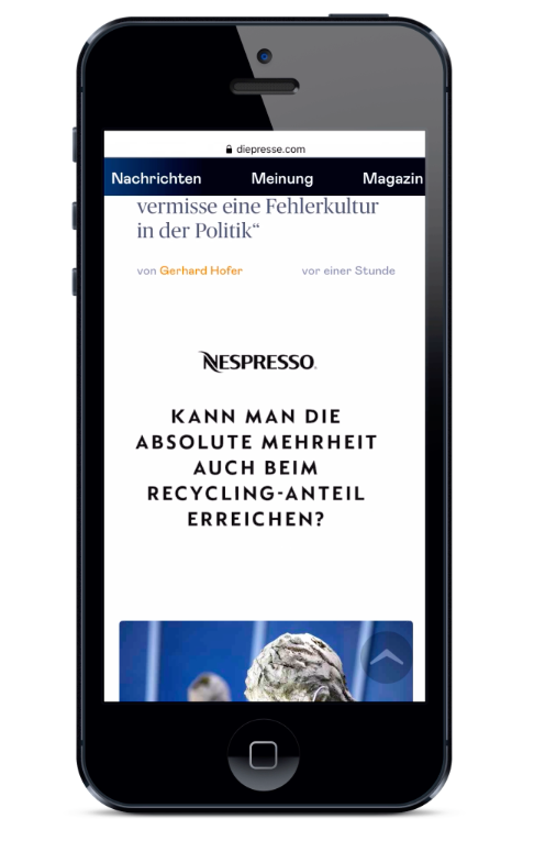 NESPRESSO Live Banner