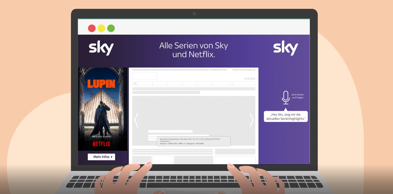 „Hey Sky, zeig mir die aktuellen Serienhighlights!“ 