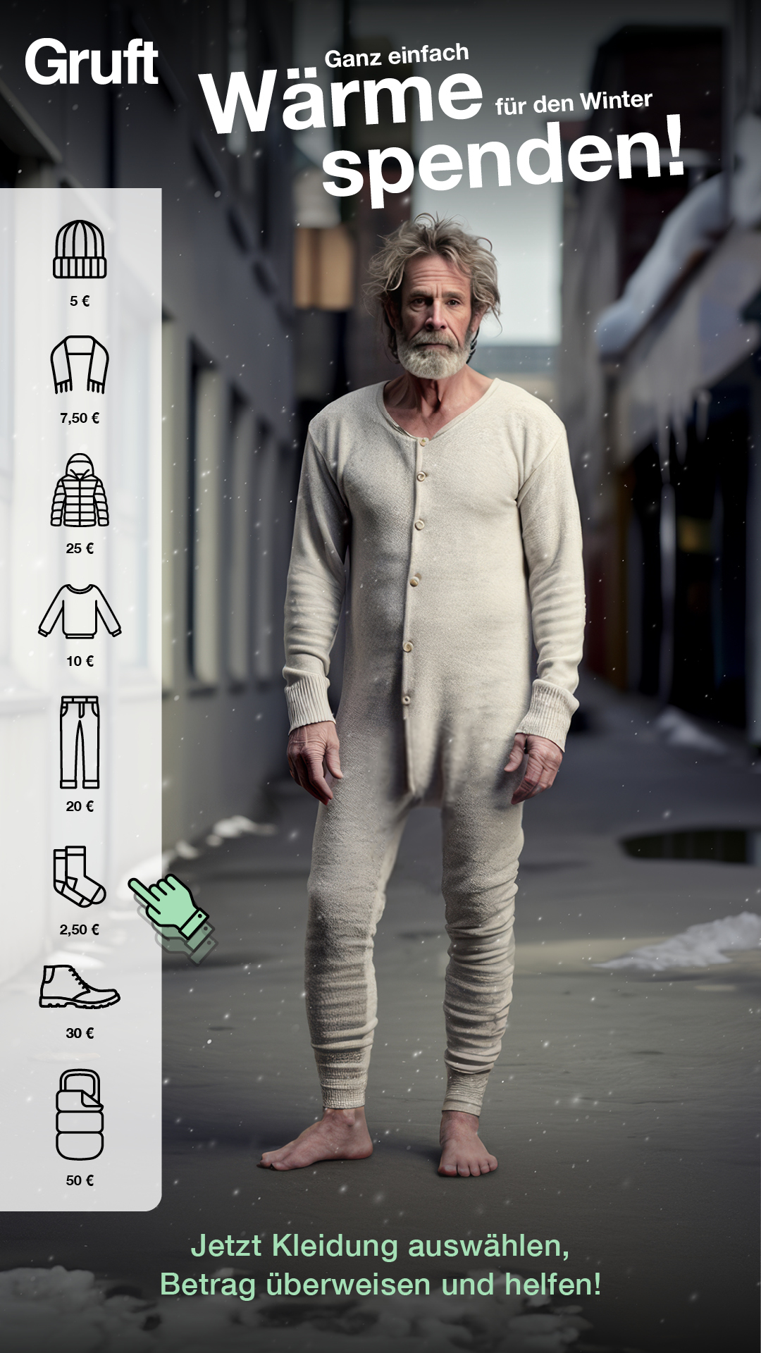 Wärme spenden - Gruft