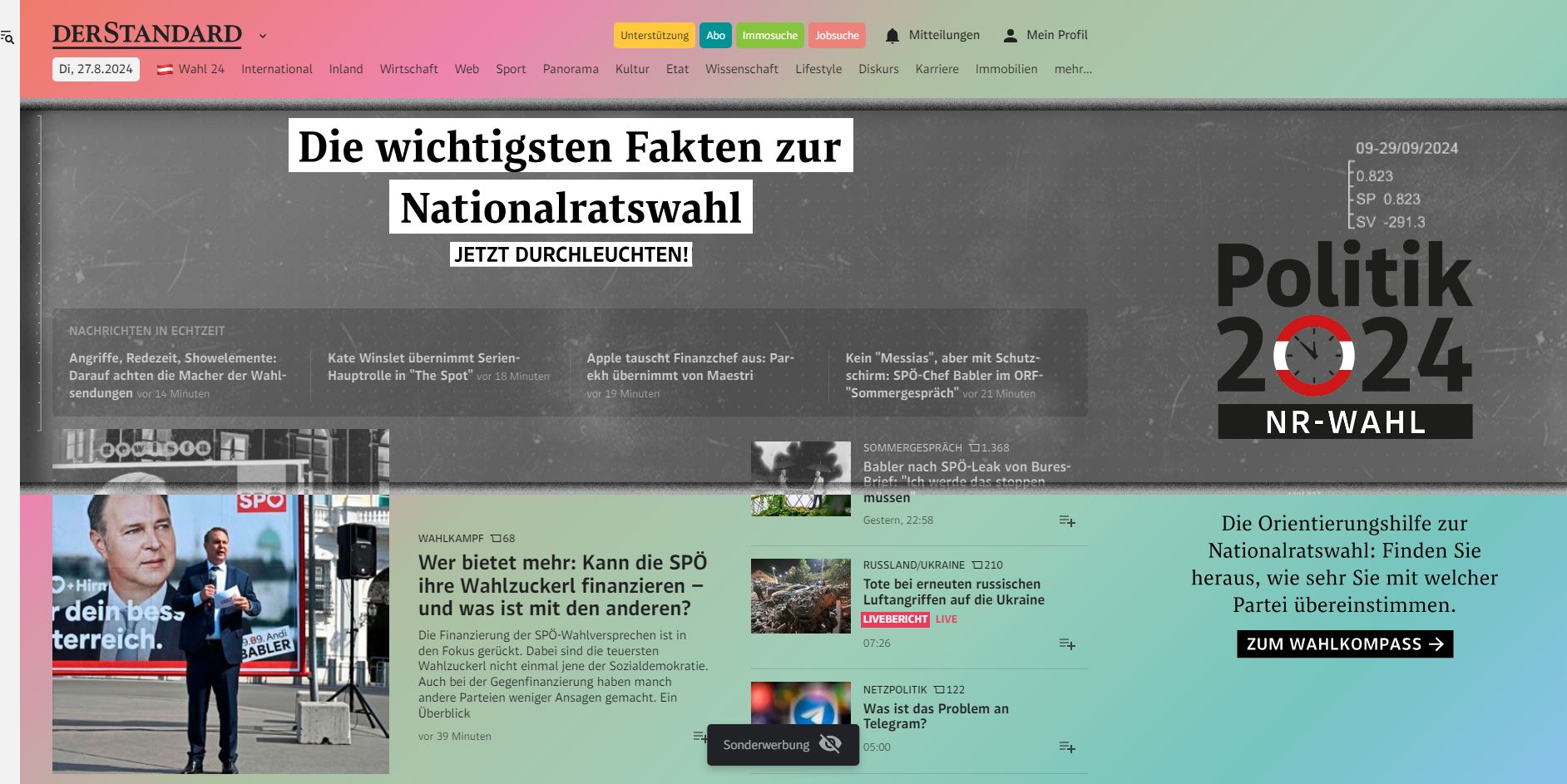 Wahlscanner & -kompass