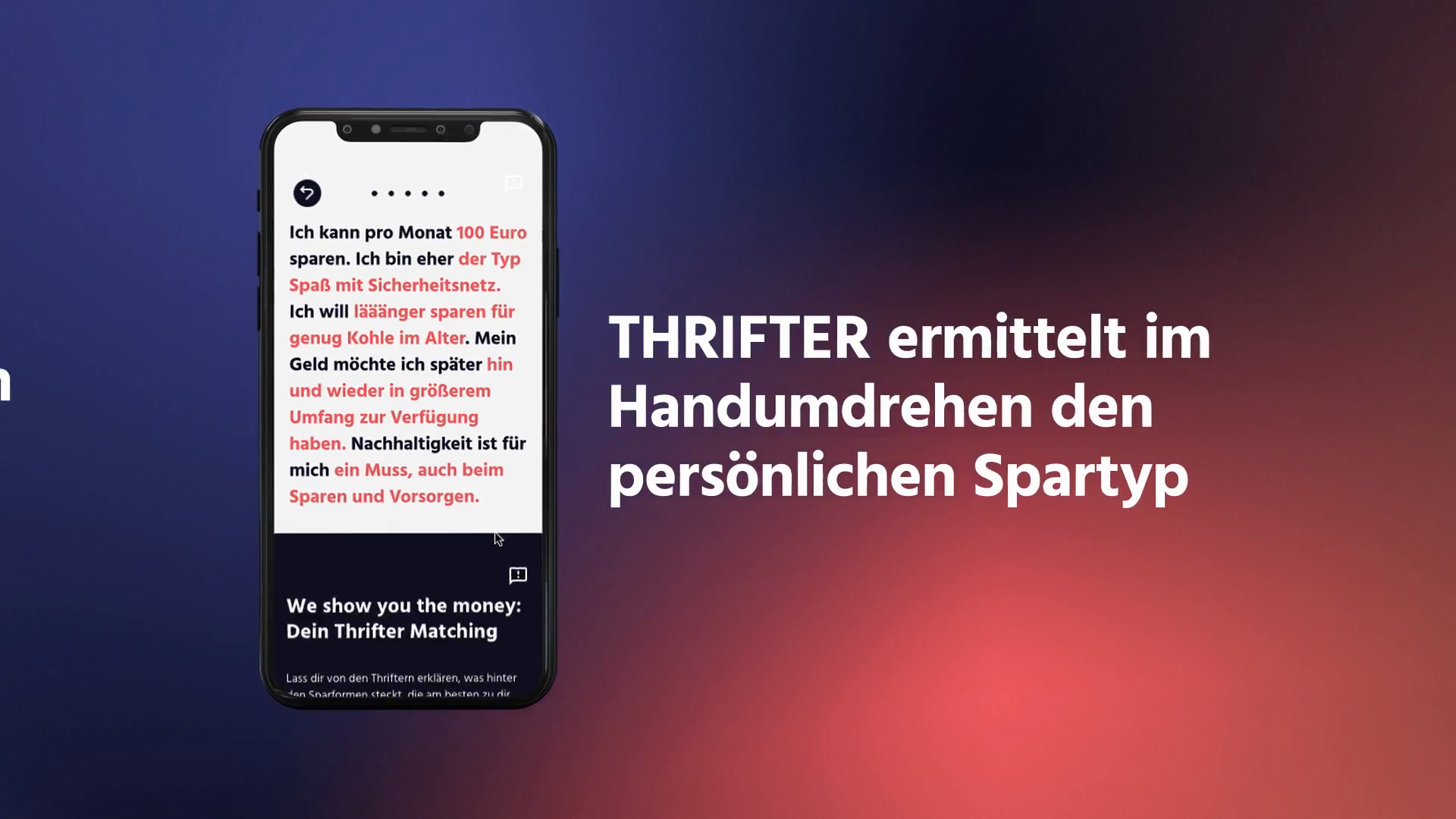 THRIFTER - Wir brennen fürs Sparen